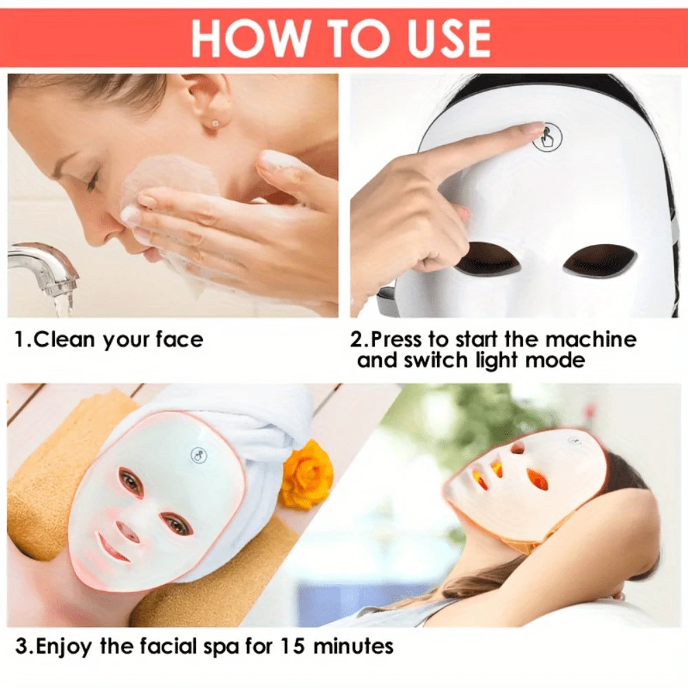 LumiGlow LED Acne & Beauty Therapy Mask