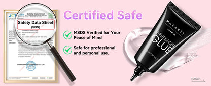 Makartt Nail Rhinestone Glue with 3D Nail Gel Kit, Nail Charm Glue Super Strong Gel Nail Glue for Nail, 3D Sculpting Gel