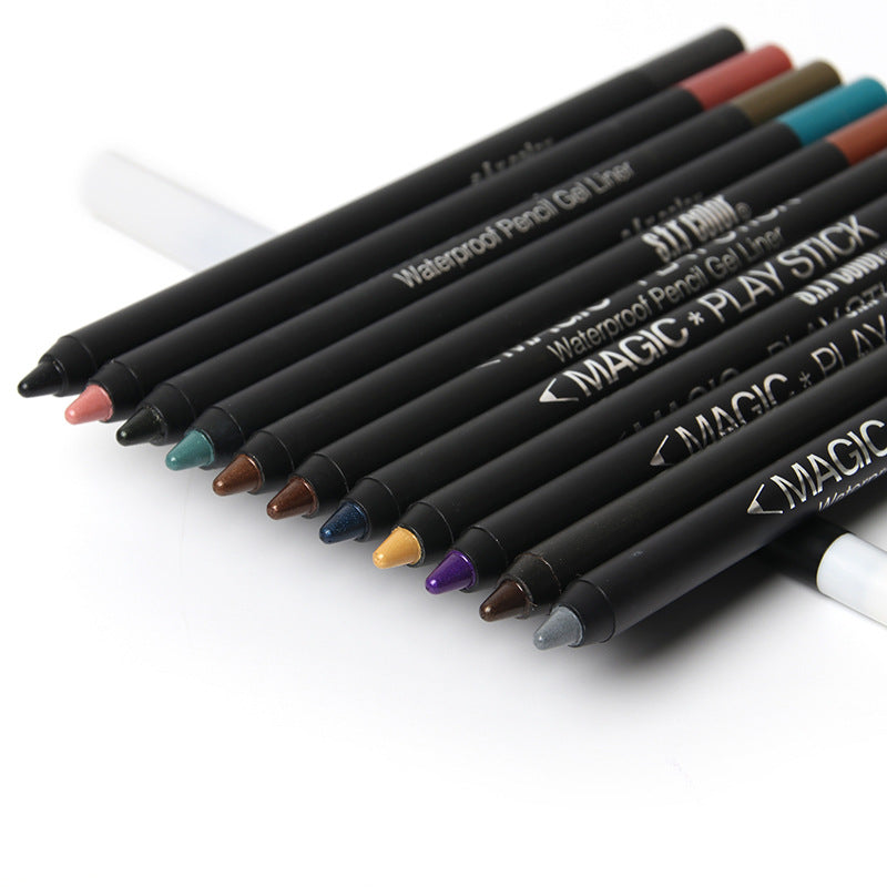 12 Color Eyeliner Pencil Pearl Eyes Lying Silkworm