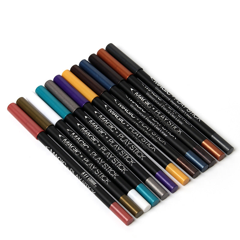 12 Color Eyeliner Pencil Pearl Eyes Lying Silkworm