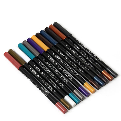 12 Color Eyeliner Pencil Pearl Eyes Lying Silkworm