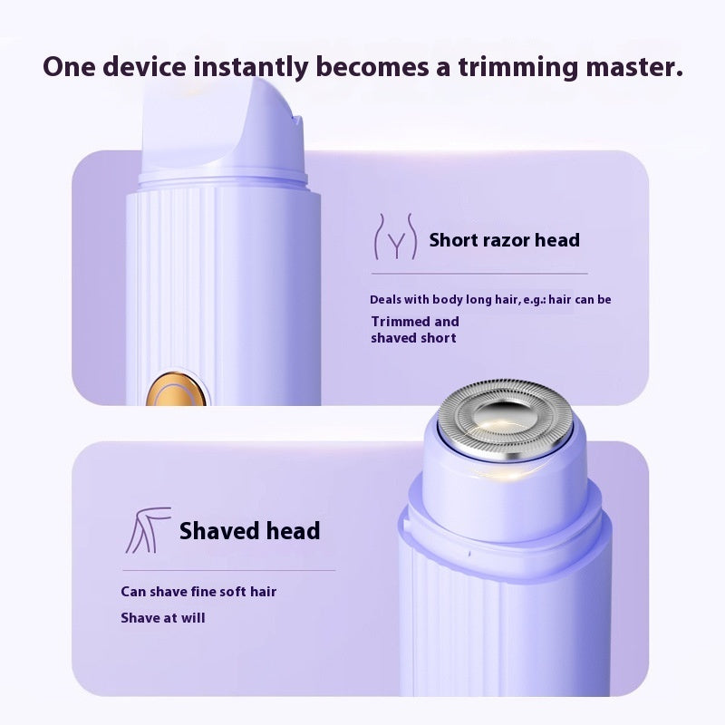 Portable Wireless Charging Lady Shaver Double-headed Electric Hair Removal Device