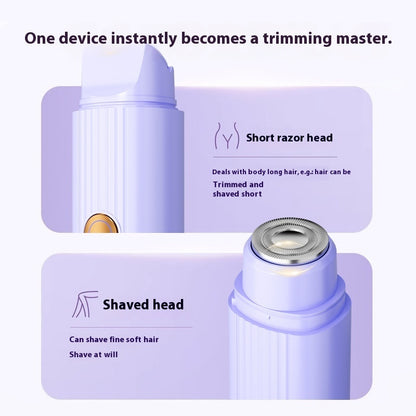 Portable Wireless Charging Lady Shaver Double-headed Electric Hair Removal Device