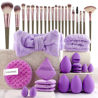 40pcs  Beauty Tools Major Combination Suit Face Wash Makeup Full Set